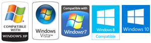 Software läuft problemlos unter Vista, Windows 7, Windows 8 und Windows 10